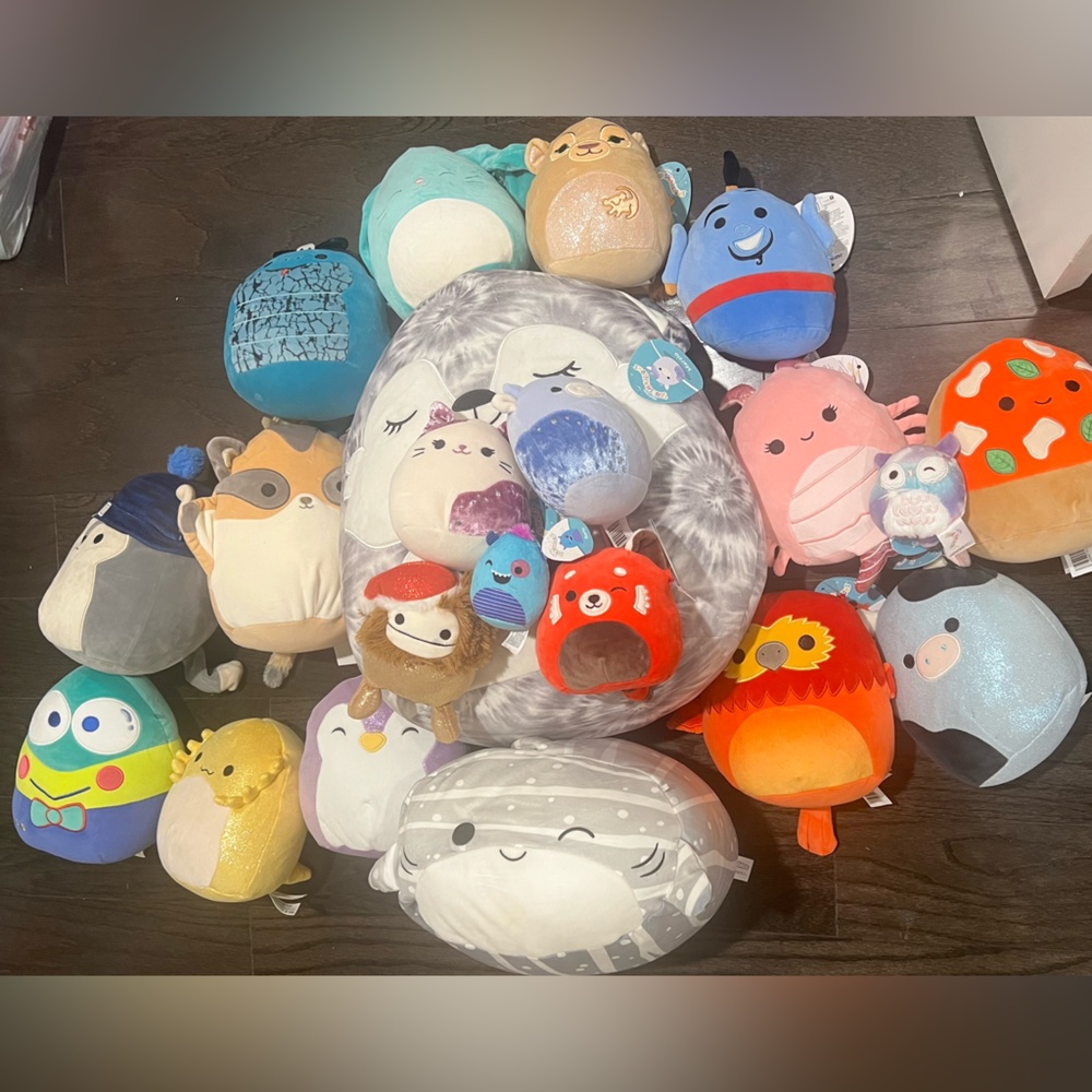 Squismallows Plush Animal Toy Set - Multicolor